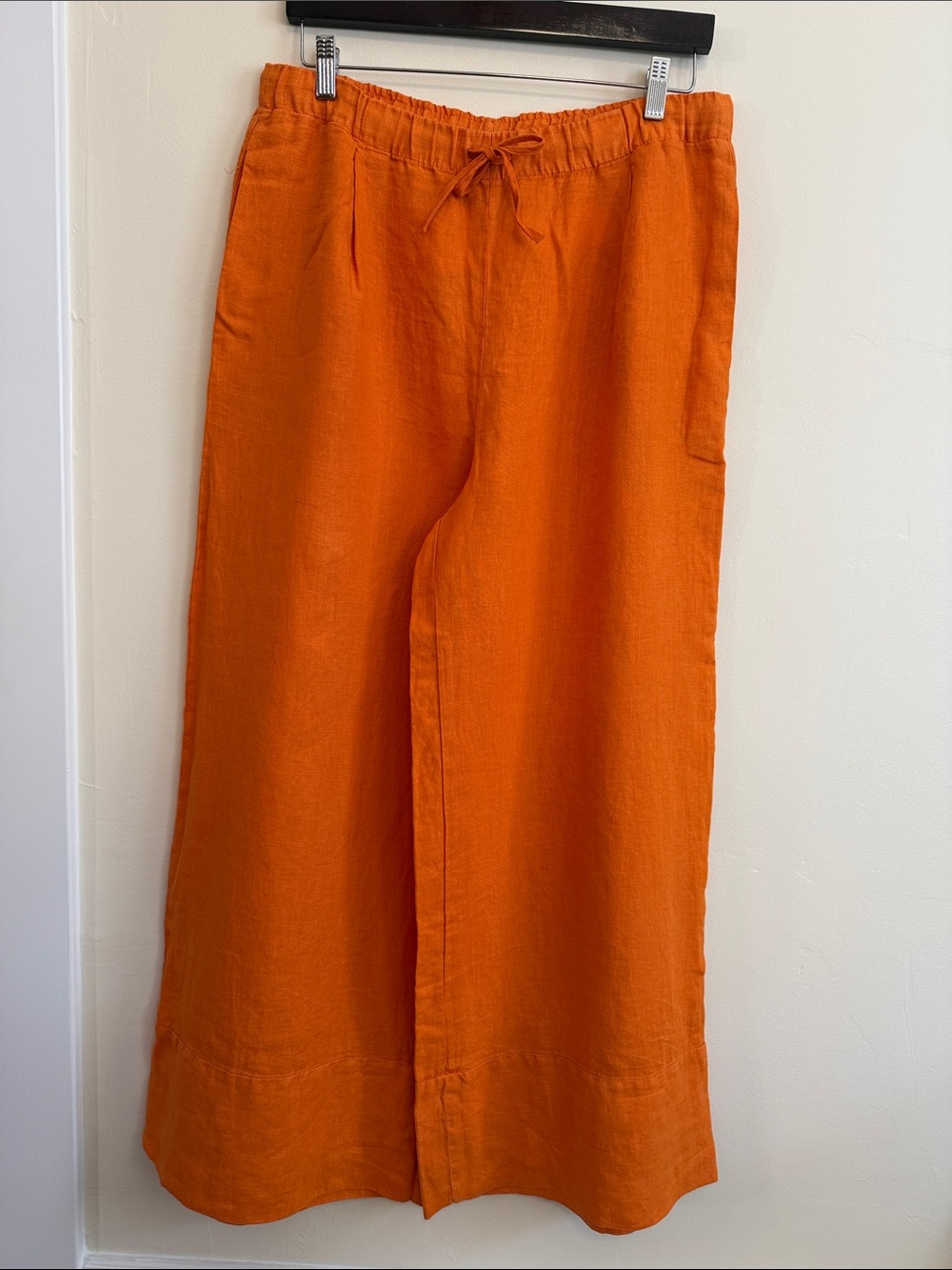 🐝 NWOT🐝 Zara LINEN Wide Leg Pants with Pockets